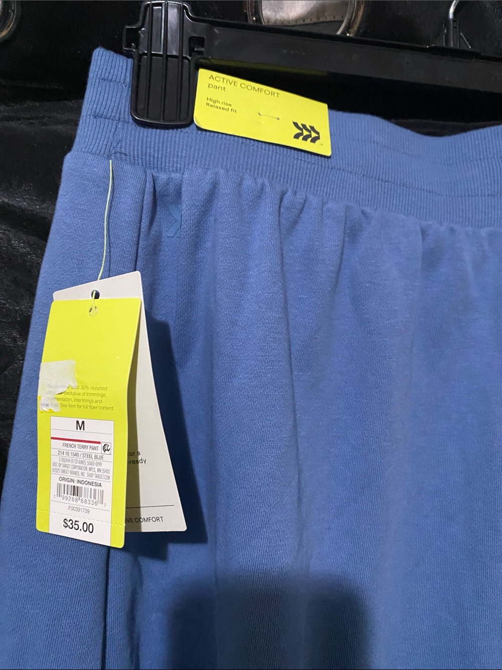 all in motion Relaxed Wide-Leg Drawstring Pants - Blue - Picture 5 of 6